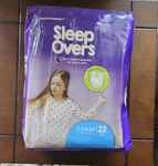 Sleep Overs Diapers Protection For Boys And Girls Xl 22 Pack 85-140 Pounds. Fixed Price $10.46.