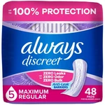 Adult Incontinence Pads For Maximum Absorbency, Regular Length, Postpartum .... Fixed Price $21.31.