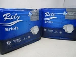 Rely Briefs Adult Disposable Diaper Incontinence Aid Size Large - 36 Count. Fixed Price $32.99.