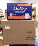 Case Of 72 Count Livdry Protective Underwear Women & Large Extra Abdorbent. Fixed Price $59.99.