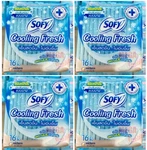4 X Sofy Cooling Fresh Panty Slim Sanitary Napkin Pad Thin 16 Liners. Fixed Price $23.69.