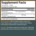 Basics Vitamin K2 D3 (MK7) Supplement Non-gmo Formula 5000IU (125 Mcg) Vitami.... Fixed Price $29.95.