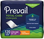 Prevail Disposable Underpad, Fluff Heavy Absorbency 30 X Inch, Case Of 120. Fixed Price $62.49.
