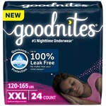Goodnites Girls' Nighttime Underwear Xxl 120-165 Lbs 24 Ct Packs. Fixed Price $68.55.