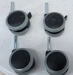 Drive Medical Hospital Bed Casters 7/16 Stem 2 Lock Swivel Wheels Set. Fixed Price $39.99.
