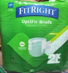 Fitright Extra By Medline Unisex Incontinence Briefs With Tabs - Xxl. Fixed Price $22.89.