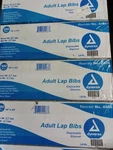 Dynarex 4406 Adult Lap Bibs 16" 33", 300/BOX. Fixed Price $20.00.