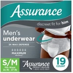 Assurance Incontinence Underwear For Men Overnight S/m ***fast Free Discreet """. Fixed Price $21.87.