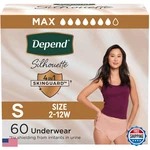 Depend Silhouette Adult Diapers Incontinence Postpartum Bladder Leak Underwear. Fixed Price $88.03.