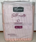 New Depend Silhouette Skinguard Bladder Leak Women Underwear Pink Qty 24 Sz Xl. Fixed Price $42.00.
