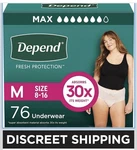 Depend Fresh Protection Women's Incontinence Underwear, Maximum, Medium, 76. Fixed Price $47.99.