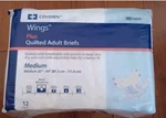 Covidien Wings Plus Quilted Adult Briefs 32"-44" Unisex Medium 12 Count. Fixed Price $6.85.
