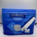 Medline Fitright Ultra Protective Underwear, Medium, 28" To 40" Waist, QTY=20. Fixed Price $5.00.