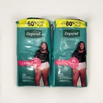 Depend Fresh Protection Women's Underwear, Large, Pack Of 2. Fixed Price $13.18.