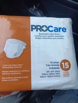Procare Breathable Adult Briefs X Large 59" To 64" Heavy Absorption 15 Pack. Fixed Price $10.99.