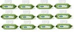 Medline Fitright Aloe Unscented 1200 Ct Personal Wipes 8X10, 12PKS, 100SHTS Each. Fixed Price $69.50.