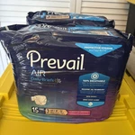 45 Count Prevail Breezers 360 Daily Briefs, Ultimate Absorbency, Size 58 -70 .. Fixed Price $25.00.