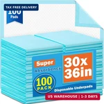 Visrie 100PCS 30" X 36"BED Disposable Adult, Incontinence Pads, Super. Fixed Price $51.55.