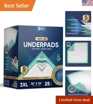 50 Pack Disposable Bed Pads 36 Inches, Super Absorbent Extra Large Incon.... Fixed Price $55.99.