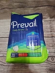 Prevail Daily Brief Size Breathability Ultimate Absorbency 20. Fixed Price $11.99.