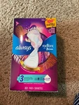 Always Radiant Flex Foam 22 Pads Size # 3. Fixed Price $15.00.