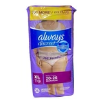 New, Sealed Always Discreet Incontinence Postpartum Underwear Xl Pr Sz 20-26. Fixed Price $17.21.
