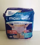 Always Discreet Maxiprotect Women's Underwear Maximum Plus, Size Xl/xxl Qty 12. Fixed Price $14.00.