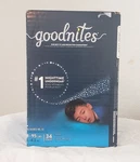 Goodnites Boys' Nighttime Bedwetting Underwear 34CT, 68-95LBS 31-43KG. Fixed Price $19.99.