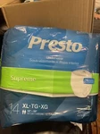 Presto 14 Pack (total Of 56) Adult Diapers Supreme 58-68 Xl Made In Usa. Fixed Price $12.00.