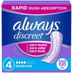 Always Discreet Adult Incontinence Pads For Women, Moderate Absorbency, Regul.... Fixed Price $31.55.