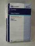 *new Sealed* 16X Baby Diapers Sz 7 Disposable Covidien Curity 41+ Lbs (19+ Kg). Fixed Price $30.73.