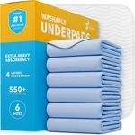 Washable Underpads - Large Bed For Use Incontinence Pads, Reusable. Fixed Price $83.77.