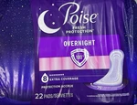 Pad Poise Fresh Protection Overnight 5.3 Inch Length Heavy Absorbency 22 Count. Fixed Price $27.00.