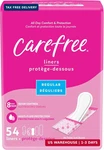 Carefree Panty Liners For Women, Regular, Wrapped, Unscented, 54CT. Fixed Price $5.43.