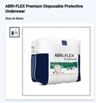 New! Abena Abri-flex Premium Disposable Protective Underwear Level 1, L, 14/BAG. Fixed Price $15.53.