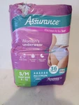 Assurance Womens Incontinence Postpartum Underwear S/m (pants Size 8-16) 36 Ct. Fixed Price $24.99.