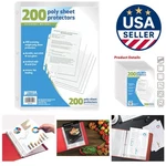 Clear Polypropylene Sheet Protectors - 200 Pack For Essential Document Care. Fixed Price $35.39.