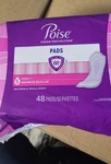 Incontinence Pads For Women, 5 Drop Maximum Absorbency, Regular Length, 48 Count. Fixed Price $26.88.