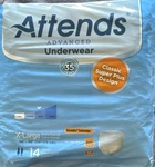 Attends Advanced Underwear X-large Heavy Severe Absorbency Dermadry APP0740. Fixed Price $15.00.