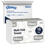 Kleenex Multifold Paper Towels 01890 White 16 Packs / Case 150 Tri. Fixed Price $53.44.