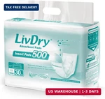 Livdry Incontinence Pad Inserts For Women And Men, 24 Oz High Absorbency, Long. Fixed Price $66.98.