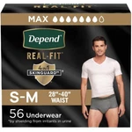 Depend Real Fit Adult Diapers, Incontinence Underwear For Men, Disposable, Ma.... Fixed Price $74.07.