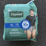 Depend Fresh Protection Adult Incontinence Underwear Men Disposable 15 Xl. Fixed Price $20.00.