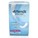 Attends Discreet Bladder Control Pad Moderate Absorbency Female Disposable PK/20. Fixed Price $14.21.