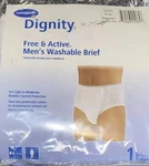 Hartmann New Dignity Men Active 1-WASHABLE Brief/ Built In Protective Small. Fixed Price $45.00.
