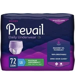 Prevail Proven Women Pull-up Underwear L, Max Absorbency, 72CT. Fixed Price $35.99.