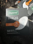 Depend Fresh Protection Incontinence Shields For Men Light 58 Count. Fixed Price $10.00.