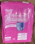18 Ct Assurance Incontinence & Disposable Underwear For Women Adult Diaper. Fixed Price $9.95.