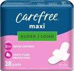 Carefree Maxi Super Long With Wings 28 Count. Fixed Price $11.77.