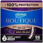 Always Discreet Incontinence Panty Liners Size 2 96 Count 3 Packs. Fixed Price $23.19.
